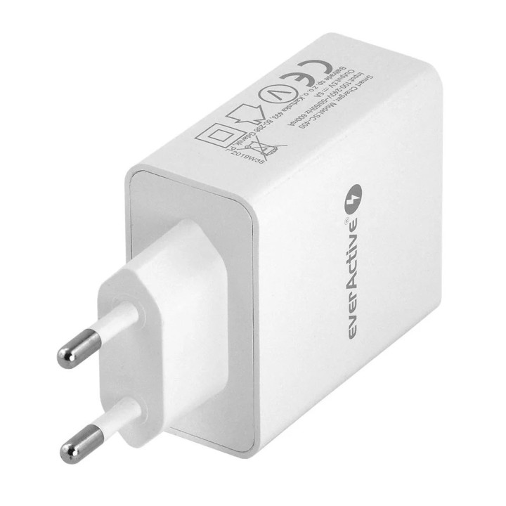Caricabatterie EVERACTIVE SC-400 4 x USB 5A bianco