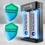 Caricabatterie per batterie li-ion cilindriche everActive LC-200