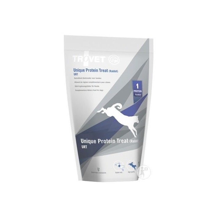 TROVET Unique Protein Treat URT Rabbit - dog treat - 125g