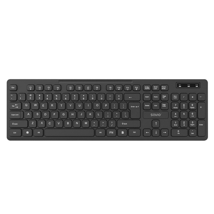 Savio KB-02 tastiera Home/Office USB QWERTY nero