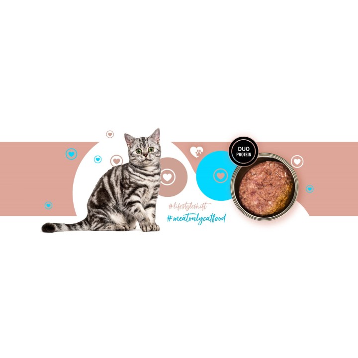 3COTY 26. Tacchino e coniglio - cibo umido per gatti - 180g