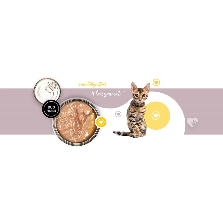 3COTY 47. Tacchino e oca per gattini - cibo umido per gatti - 180g