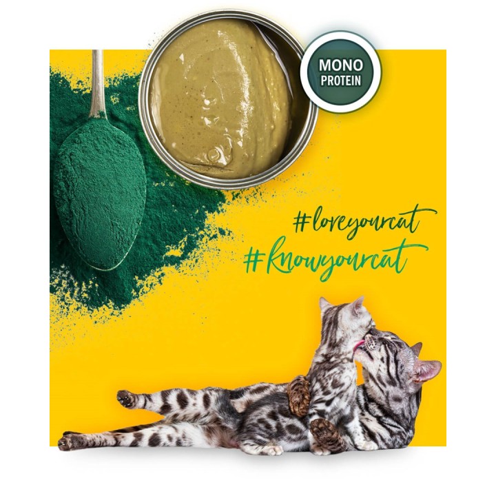 3COTY Pollo con spirulina Per gattini e gatte in allattamento - cibo umido per gatti - 80g
