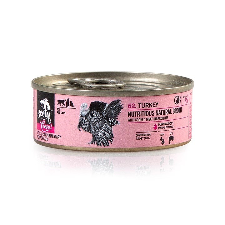 3COTY Tacchino Cheers! - cibo umido per gatti - 75g