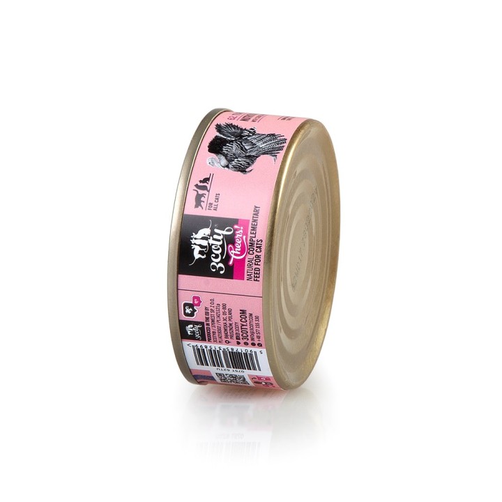 3COTY Tacchino Cheers! - cibo umido per gatti - 75g