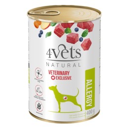 4VETS Natural Allergy Agnello Cane - cibo umido per cani - 400 g