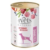 4VETS Natural Diabetes Cane - cibo umido per cani - 400 g