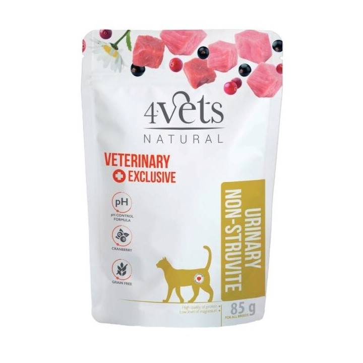 4VETS Naturale Urinario Non-struvite - cibo umido per gatti - 85g