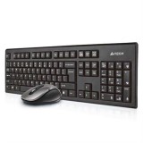 A4Tech 7100N tastiera da desktop mouse incluso RF wireless QWERTY inglese nero