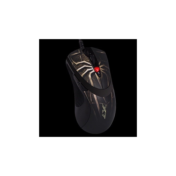 A4Tech Mouse Gaming Laser Anti-Vibrazione XL-747H Destrorso USB Type-A 3600 DPI