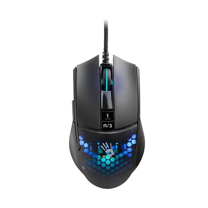 A4Tech BLOODY A4TMYS47113 L65 MAX RGB mouse a nido d'ape (attivato) USB Type-A ottico 12 000 DPI
