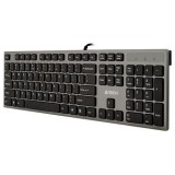 A4Tech KV-300H tastiera USB QWERTY nero grigio
