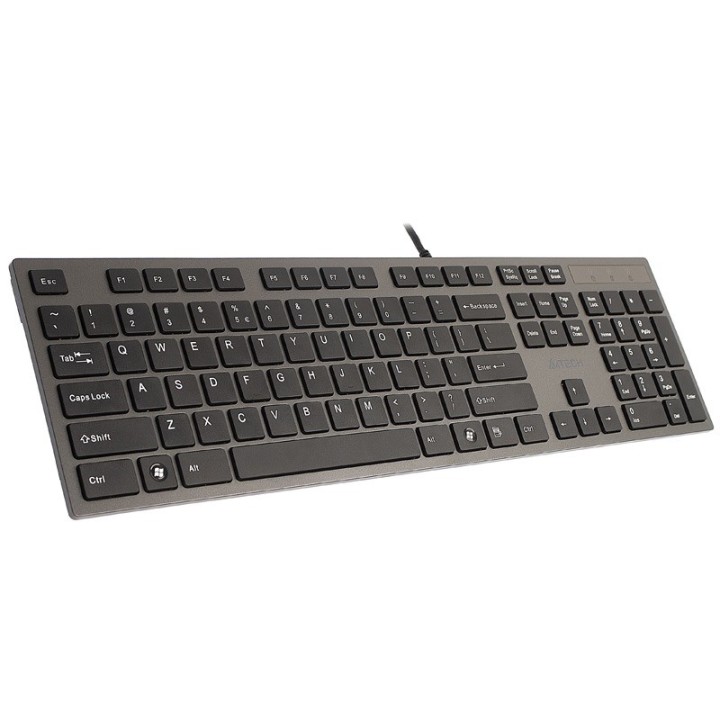 A4Tech KV-300H tastiera USB QWERTY nero grigio
