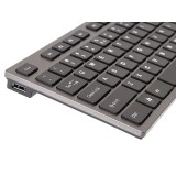 A4Tech KV-300H tastiera USB QWERTY nero grigio