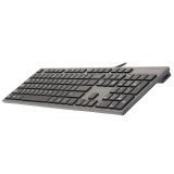 A4Tech KV-300H tastiera USB QWERTY nero grigio