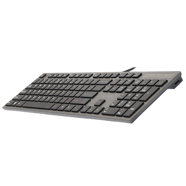 A4Tech KV-300H tastiera USB QWERTY nero grigio