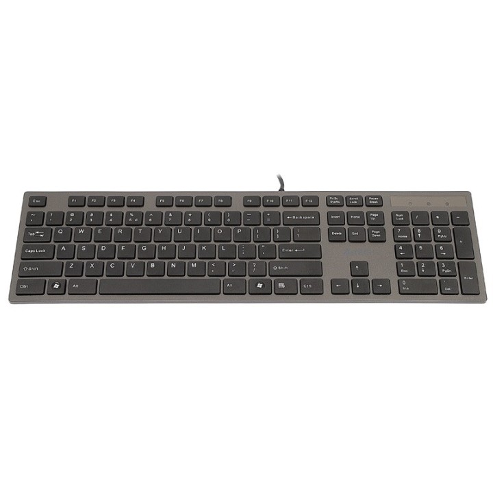 A4Tech KV-300H tastiera USB QWERTY nero grigio