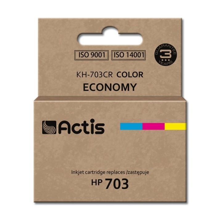 ACTIS KH-703CR Inchiostro (ricambio HP 703 CD888AE, Standard, 12 ml, colore)