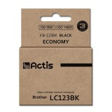 Actis KB-123Bk Inchiostro (ricambio per Brother LC123BK/LC121BK, Standard, 15 ml, nero)