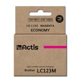 Actis KB-123M Inchiostro (ricambio per Brother LC123M/LC121M, Standard, 10 ml, magenta)