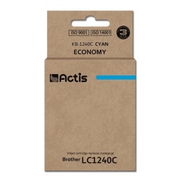 Actis KB-1240C Inchiostro (ricambio per Brother LC1240C/LC1220C, Standard, 19 ml, ciano)