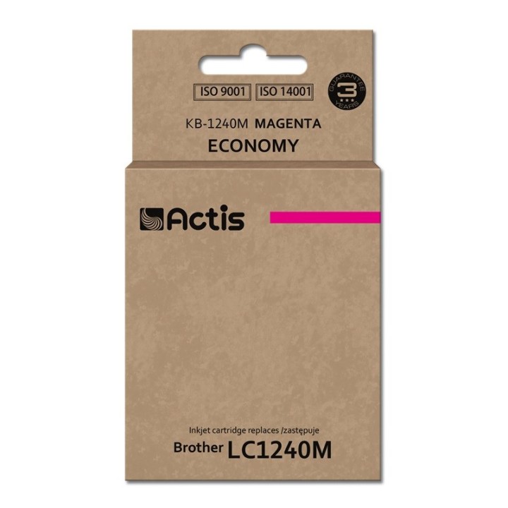 Actis KB-1240M Inchiostro (ricambio per Brother LC1240M/LC1220M, Standard, 19 ml, magenta)
