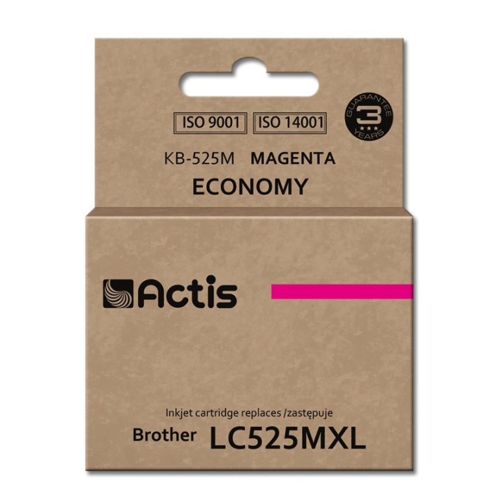 Actis KB-525M Inchiostro (ricambio per Brother LC525M, Standard, 15 ml, magenta)