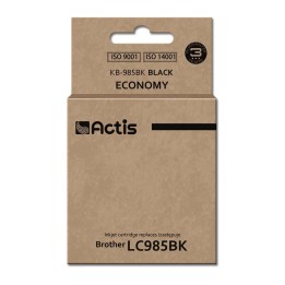 Actis KB-985Bk Cartuccia inchiostro (ricambio per Brother LC985BK, Standard, 28 5 ml, nero)