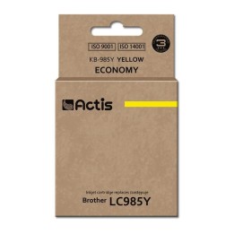 Actis KB-985Y Inchiostro (ricambio per Brother LC985Y, Standard, 19 5 ml, giallo)