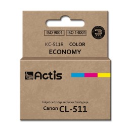 Actis KC-511R Inchiostro (sostituzione per Canon CL-511, Standard, 12 ml, colore: ciano magenta giallo)