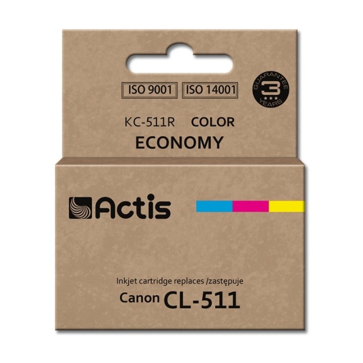 Actis KC-511R Inchiostro (sostituzione per Canon CL-511, Standard, 12 ml, colore: ciano magenta giallo)