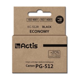 Actis KC-512R inchiostro per stampante Canon, Canon PG-512 ricambio, Standard, 15 ml, nero
