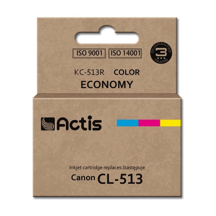 Actis KC-513R Inchiostro (ricambio per Canon CL-513, Standard, 15 ml, colore: ciano magenta giallo)