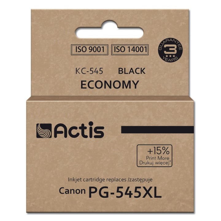 Actis KC-545 Inchiostro (ricambio per Canon PG-545XL, Supreme, 15 ml, 207 pagine, nero)