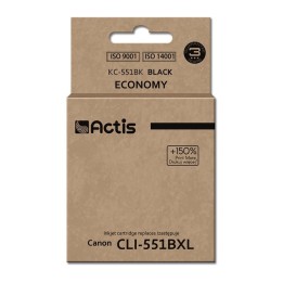 Actis KC-551Bk Inchiostro (sostituzione Canon CLI-551BK, Standard, 12 ml, nero)