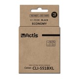 Actis KC-551Bk Inchiostro (sostituzione Canon CLI-551BK, Standard, 12 ml, nero)