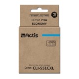 Actis KC-551C Inchiostro (sostituzione Canon CLI-551C, Standard, 12 ml, ciano)