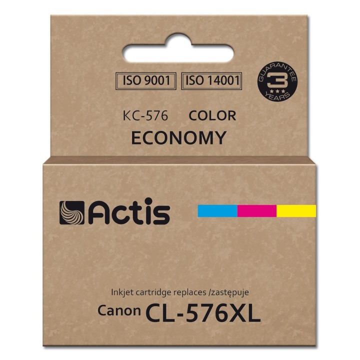 Actis KC-576 Canon Inchiostro stampante sostitutivo Canon CL-576XL, Supreme, 15 ml, colore: ciano giallo magenta