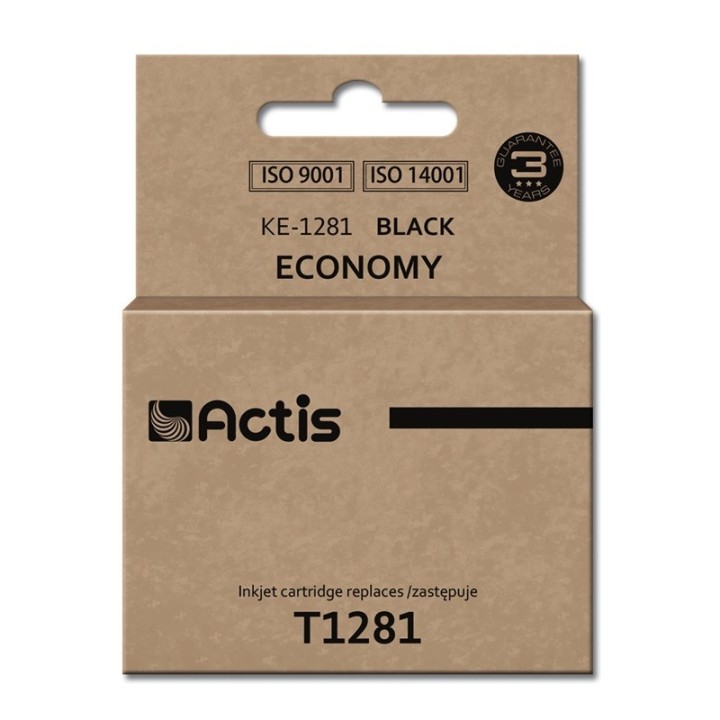 Actis KE-1281 Inchiostro (compatibile con Epson T1281, Standard, 15 ml, nero)