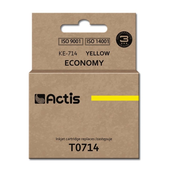Actis KE-714 Inchiostro (sostituzione per Epson T0714 T0894 T1004, Standard, 13.5 ml, giallo)