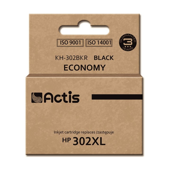 Actis KH-302BKR Inchiostro (sostituzione HP 302XL F6U68AE, Premium, 15 ml, nero)