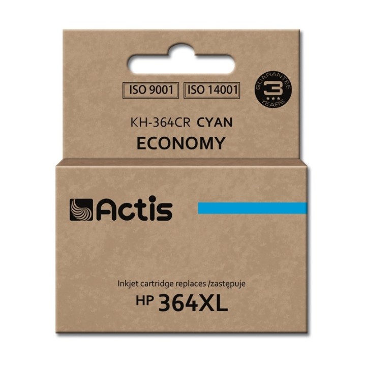 Actis KH-364CR Inchiostro (compatibile con HP 364XL CB323EE, Standard, 12 ml, ciano)