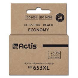 Actis KH-653BKR Cartuccia di inchiostro (ricambio per HP 653XL 3YM75AE, Premium, 20ml, 575 pagine, nero)