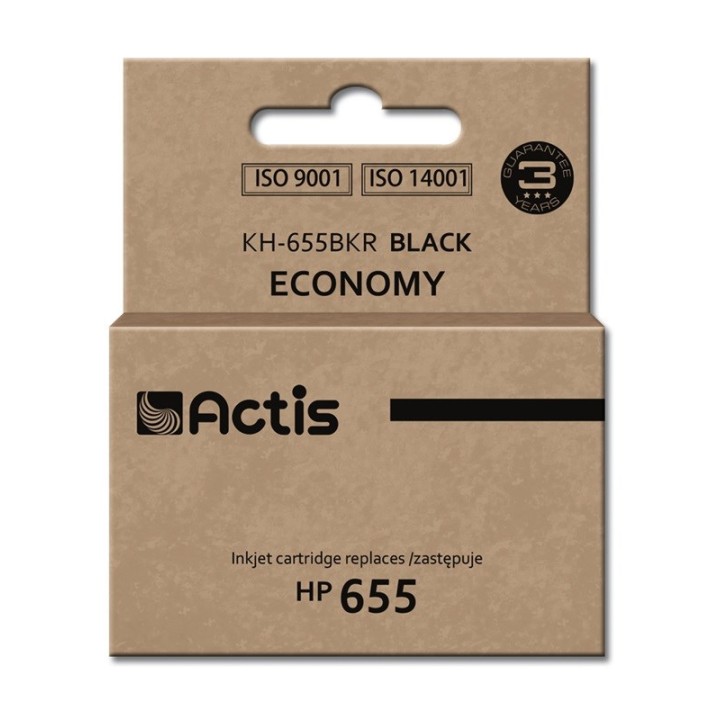 Actis KH-655BKR Inchiostro (sostituzione HP 655 CZ109AE, Standard, 20 ml, nero)