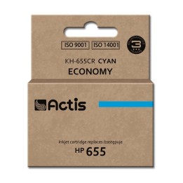 Actis KH-655CR inchiostro per stampante HP, sostituzione HP 655 CZ110AE, Standard, 12 ml, ciano