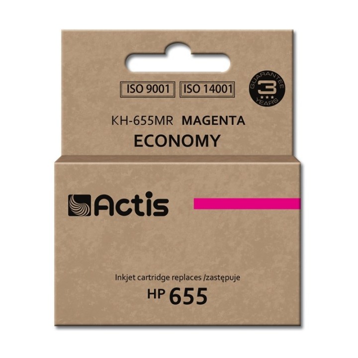 Actis KH-655MR inchiostro per stampante HP, sostituzione HP 655 CZ111AE, Standard, 12 ml, magenta