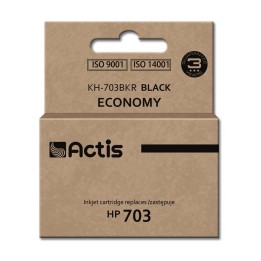 Actis KH-703BKR Inchiostro (ricambio HP 703 CD887AE, Standard, 15 ml, nero)