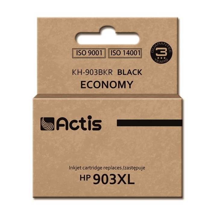 Actis KH-903BKR Inchiostro (ricambio per HP 903XL T6M15AE, Standard, 30 ml, nero) - Chip nuovo