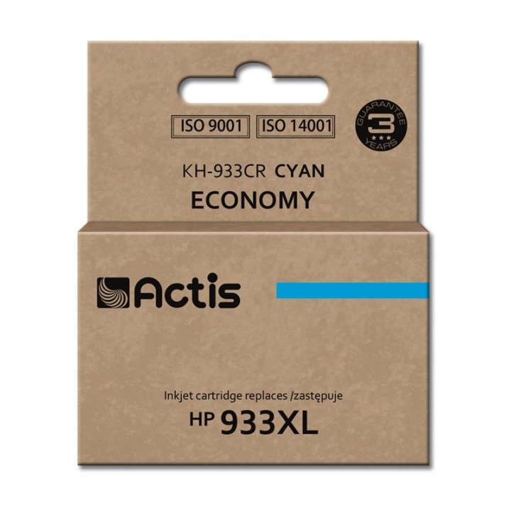 Actis KH-933CR Inchiostro (sostituzione HP 933XL CN054AE, Standard, 13 ml, ciano)