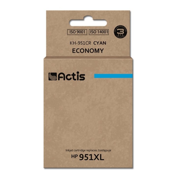 Actis KH-951CR Inchiostro (sostituzione HP 951XL CN046AE, Standard, 25 ml, ciano)